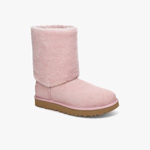 Ugg Classic Short II Sherpa Cuff Stövlar Dam Rosa (854627BLI)